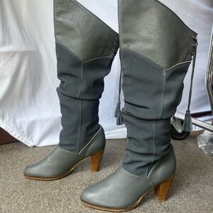 Charlotte Ronson Gray Knee-High Boots